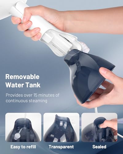 BEAUTURAL Handheld Garment Steamer for Clothes - 1200W Portable Wrinkle Remover