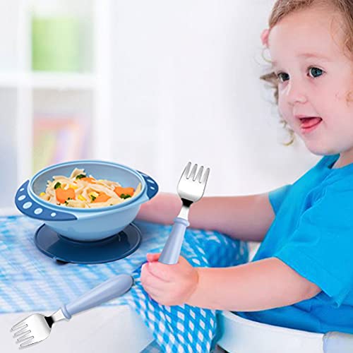 6-Pack Toddler Forks Stainless Steel Round Handle Kid-Friendly Utensils