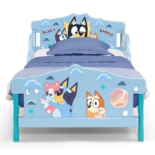Bluey Toddler Bed with Guardrails - Kids Bed for 15 Months+