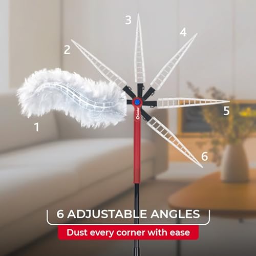 Heavy Duty Extendable Duster Kit with 3 Disposable Refills - 3 Ft Handle