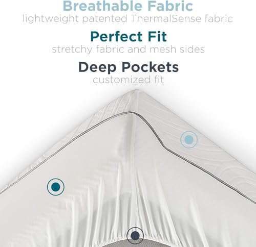 Waterproof Mattress Protector, Queen Size, Breathable Cover