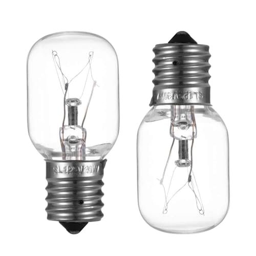E17 Microwave Light Bulb 125V 40W, 2-Pack Replacement for 8206232A
