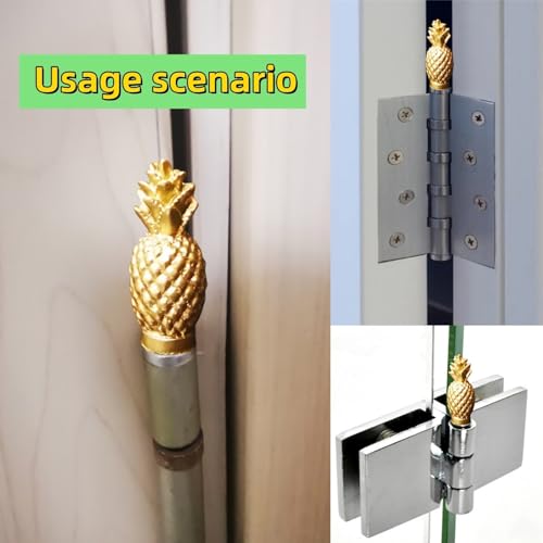Magnetic Decorative Pineapple Door Hinge Toppers - Set of 6