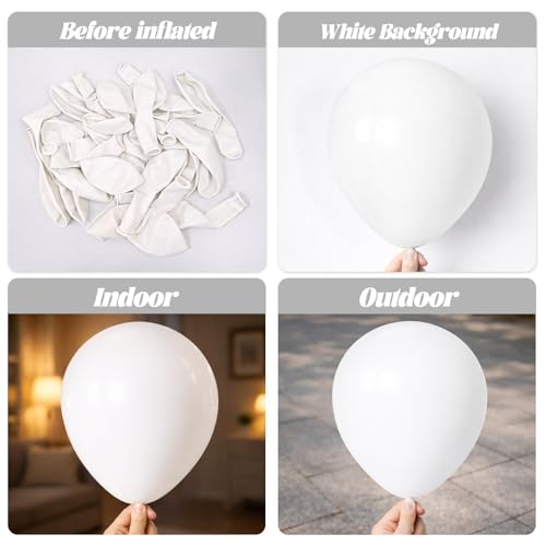 White Balloon Garland Arch Kit 130pcs - Party Decorations