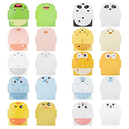 30 PCS Cartoon Animal Thank You Cards & Foldable Envelopes for Kids Party