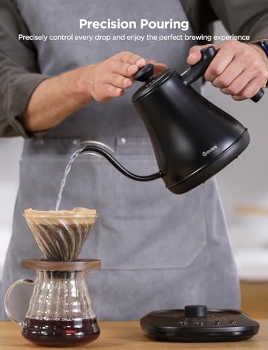 Smart Electric Gooseneck Kettle, WiFi Variable Temperature Tea Kettle, 0.8L