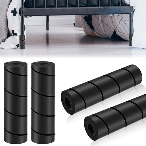 Bed Frame Toe Protectors - 6 Inch Soft Foam Guards for Furniture Legs (4 Pack)
