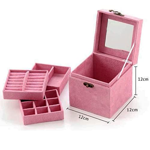3-Layer Kids Jewelry Box with Mirror and 35-Piece Princess Accessory Set