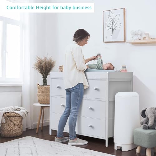 7-Drawer Nursery Changing Table Dresser with Removable Changing Top