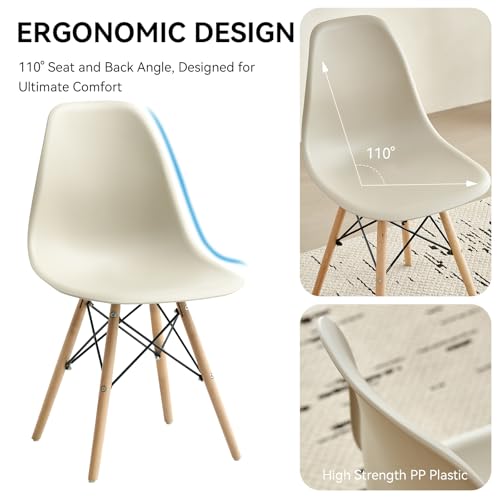 5-Piece Round Dining Set with 4 Chairs and 35.5-Inch Table