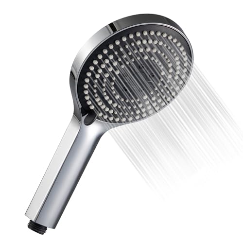 5-Inch High Pressure Handheld Shower Head, 6-Mode Adjustable Sprayer