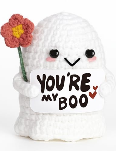 You're My Boo Crochet Ghost - Anniversary & Holiday Love Gift for Women & Men