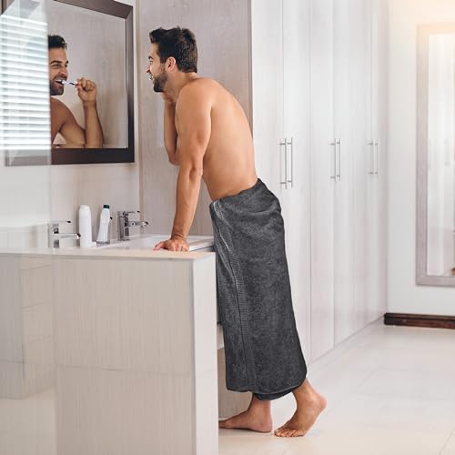 Utopia Towels Jumbo Bath Sheets 2-Pack, 35x70 Extra Large Cotton Grey