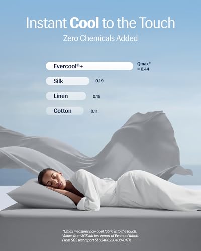 Cooling Pillowcases, Standard Size, 2-Pack - Silky Smooth & Anti-Frizz
