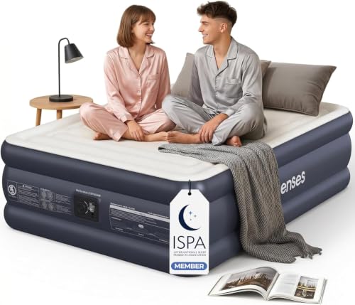 Queen Air Mattress with Built-in Pump - 18-Inch Elevated Inflatable Guest Bed