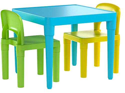 Toddler Table and 2-Chair Set for Kids, Lightweight Activity Desk