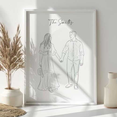Custom Hand-Drawn Portrait Illustration from Your Photo
