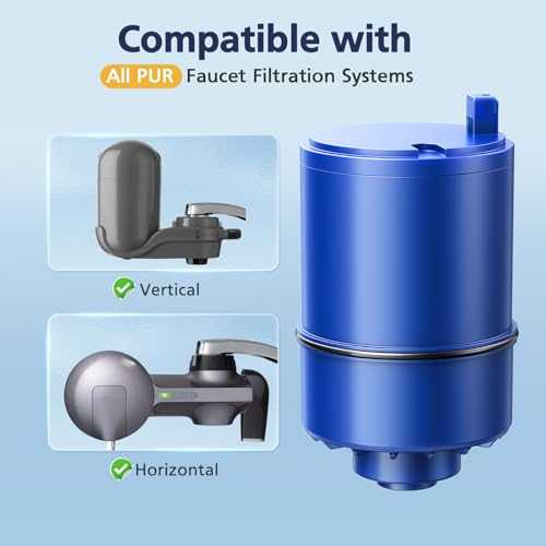 Faucet Water Filter Replacements 6-Pack - High-Efficiency Carbon