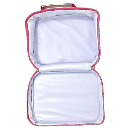 Lilly Pulitzer Insulated Lunch Box for Women, Cute Lunch Cooler Bag with Adjustable/Removable Shoulder Strap, Viva La Lilly