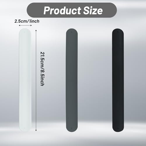 12-Piece Silicone Wrapping Paper Holders and Slap Bands for Home Storage