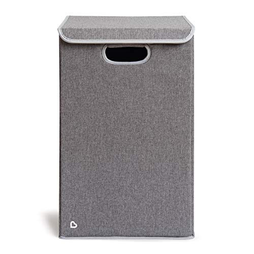 Collapsible Baby Laundry Hamper with Lid, Large Nursery Organizer