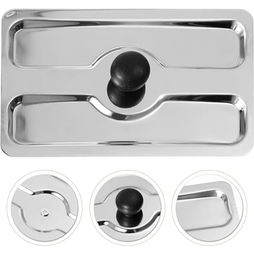 Stainless Steel Toaster Dust Cover - Protective Bread Maker Lid