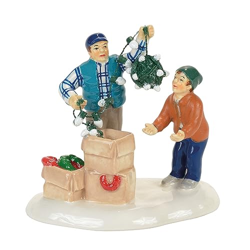 Hand-Painted Ceramic Christmas Village Figurine - Holiday Tabletop Decor