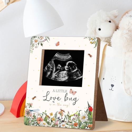Love Bug Baby Shower Photo Frame - Pregnancy Milestone Keepsake Gift