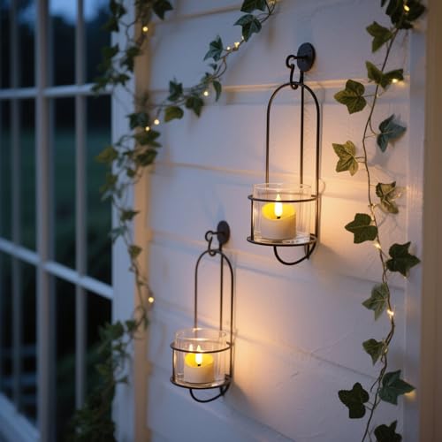 Yakpo 48-Pack Flameless LED Timer Tea Lights - 6h On / 18h Off Battery Votive Candles, Flicker Wax Edge, Bulk for Christmas Halloween