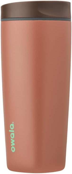 Owala SmoothSip 20 oz Insulated Stainless Steel Coffee Tumbler - Reusable Hot & Iced Coffee Cup, BPA Free
