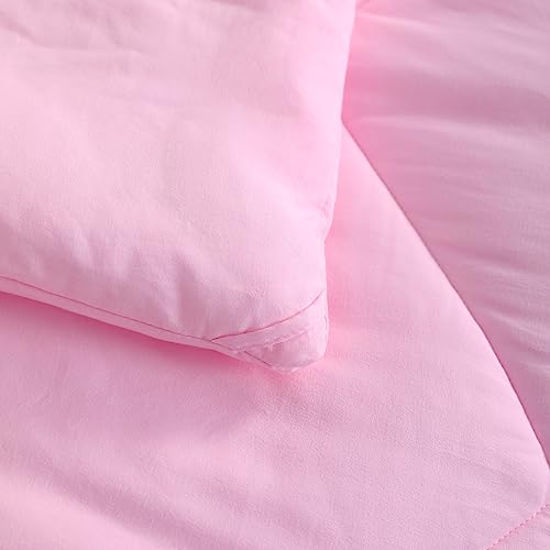 5-Piece Twin Bed in a Bag Comforter and Sheet Set, Soft Brushed Microfiber