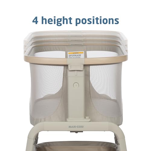 Bedside Sleeper Portable Baby Bassinet with Adjustable Height - Classic Oat