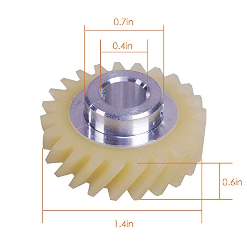 Worm Gear Replacement for Tilt-Head Stand Mixers 4.5QT & 5QT