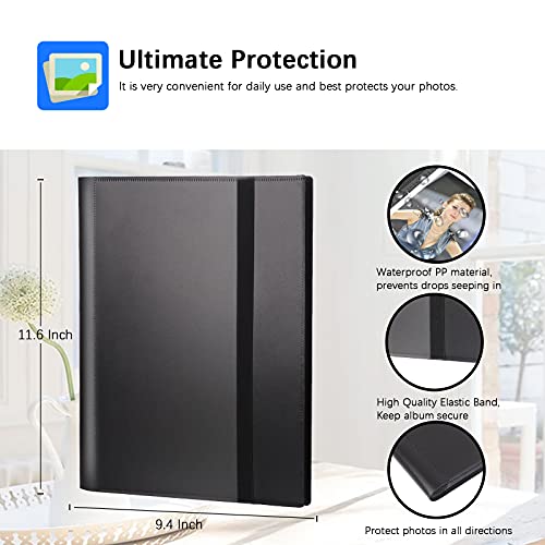432-Pocket Photo Album for 2x3 Instant Photos and Trading Cards, Black