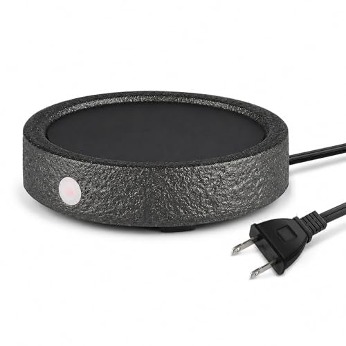 MOCOSA Black Candle Warmer Plate for Candles & Beverages, No Cup Included