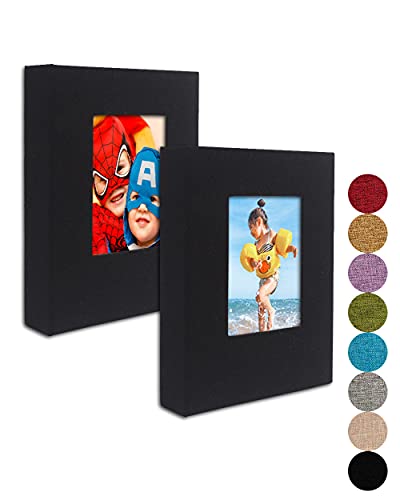 5x7 Photo Album - 2 Pack Linen Cover Small Brag Book for 52 Photos