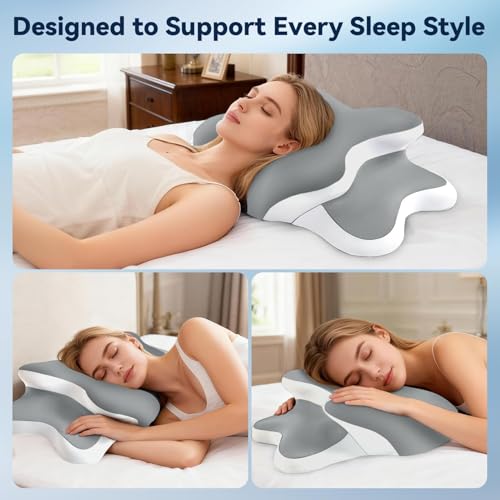 Orthopedic Memory Foam Pillow for Neck Pain & Snoring Relief