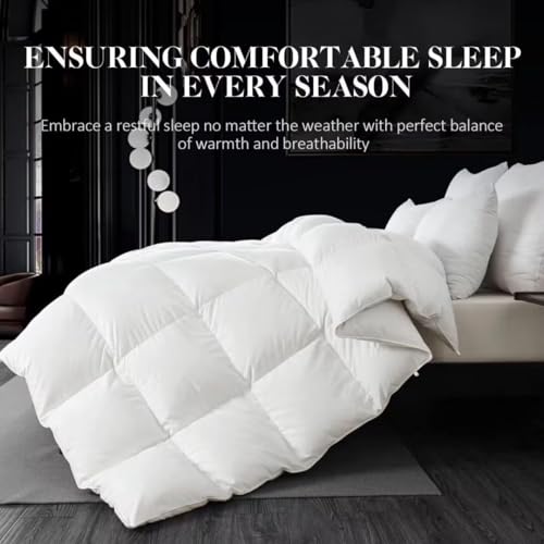 WhatsBedding All-Season Feather Down Fiber Comforter - Queen Duvet Insert
