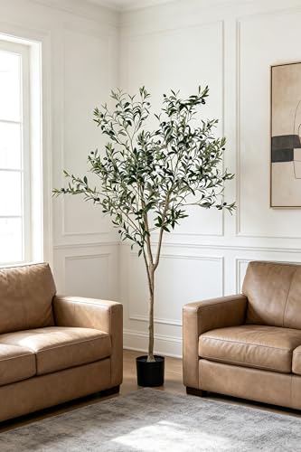 6FT Artificial Olive Tree with Bendable Branches for Indoor Decor