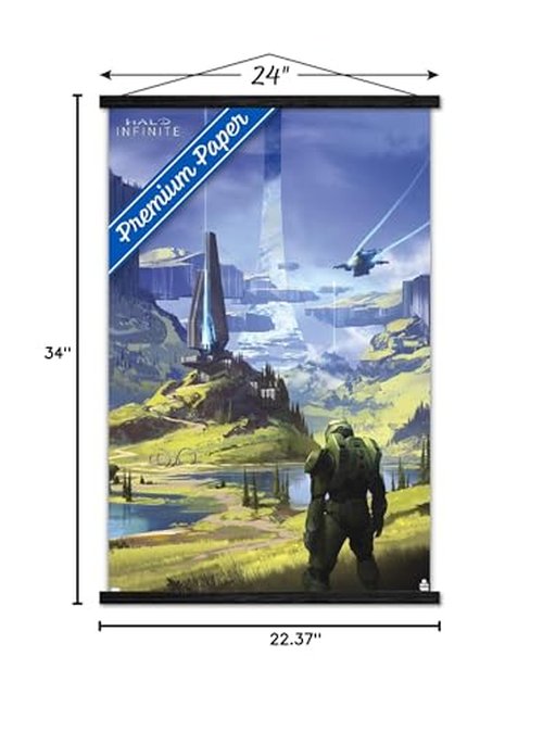Trends International Halo Infinite - Master Chief Valley Wall Poster with Magnetic Frame