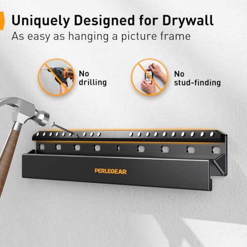 No Drill TV Wall Mount for 24-65 Inch TVs, Low Profile Drywall Bracket