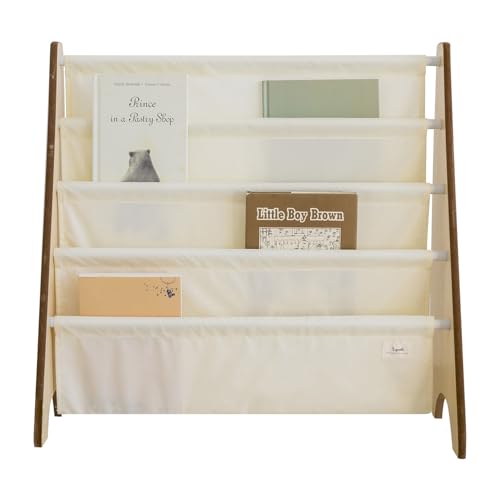 4-Tier Recycled Kids Bookshelf - Front-Facing Toddler Book Organizer