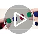 Irenare Christmas Felt Ball Pom Pom Garland 19.7ft Holiday Decor