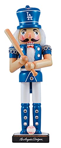 Los Angeles Dodgers 12-Inch Hand-Painted Wooden Nutcracker Collectible