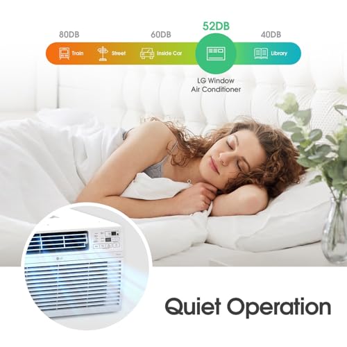 LG 8,000 BTU Window Air Conditioner with Remote Control for 350 Sq. Ft.