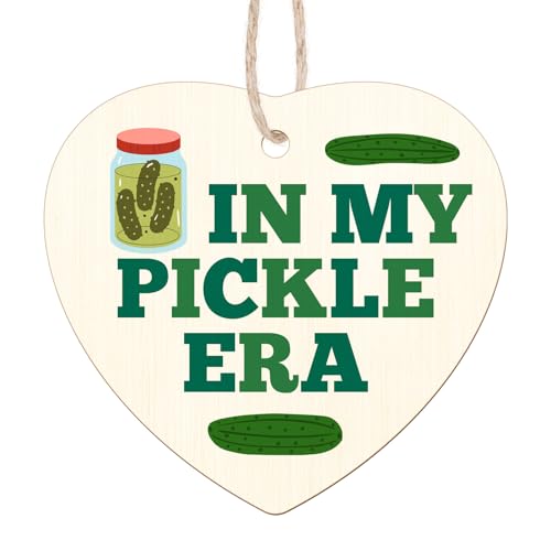 Funny Pickle Christmas Ornament - Wooden Pickle Lover Gift for Friends & Family