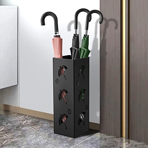 Modern Metal Umbrella Stand for Entryway - Compact Rust-Resistant Holder