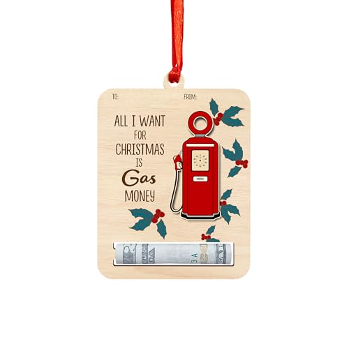 OENIZI Ta15 Cute Reindeer Money Holder Christmas Ornament - Holds Cash & Gift Cards