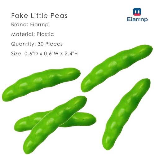 30 Pcs Artificial Little Peas - Lifelike Faux Vegetable Decor for Kitchen