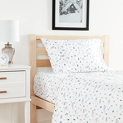 Eddie Bauer Twin Cotton Percale Sheet Set - 200 Thread Count Bedding